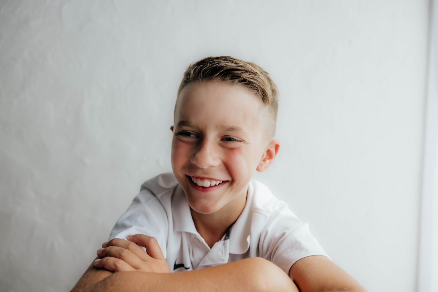 A child visiting Santucci Orthodontics